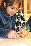 ChiS&E student makes toothpick-gumdroop structure