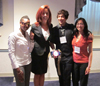 Illinois engineering students who attended the Engineering Ambassadors Workshop (left to right): Chuma Kabaghe, Christine Littrell, Edgar Uribe, and Asha Kirchhoff