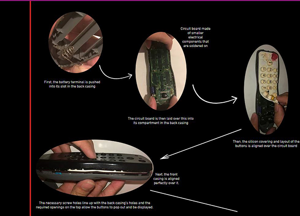 A slide from Team AB8_4's Mini-Project 1: Reverse Engineering of a Comcast Remote.