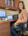 DaRin Butz Scholar Andrea Perry, a senior with a dual major in Engineering Physics and Materials Science and Engineering (MatSE). (Image courtesy of Andrea Perry.) 