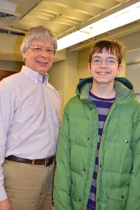 Jim Phillips and his grandson Reed