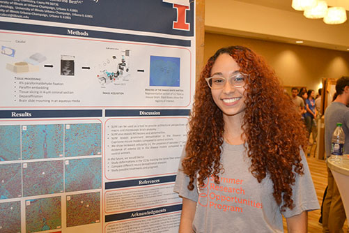 Marisabel Colón Colón during the Illinois Summer Research Symposium.