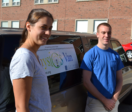 Katrina Litke and Scott Luedtke, 2013 Physics Van Coordinators