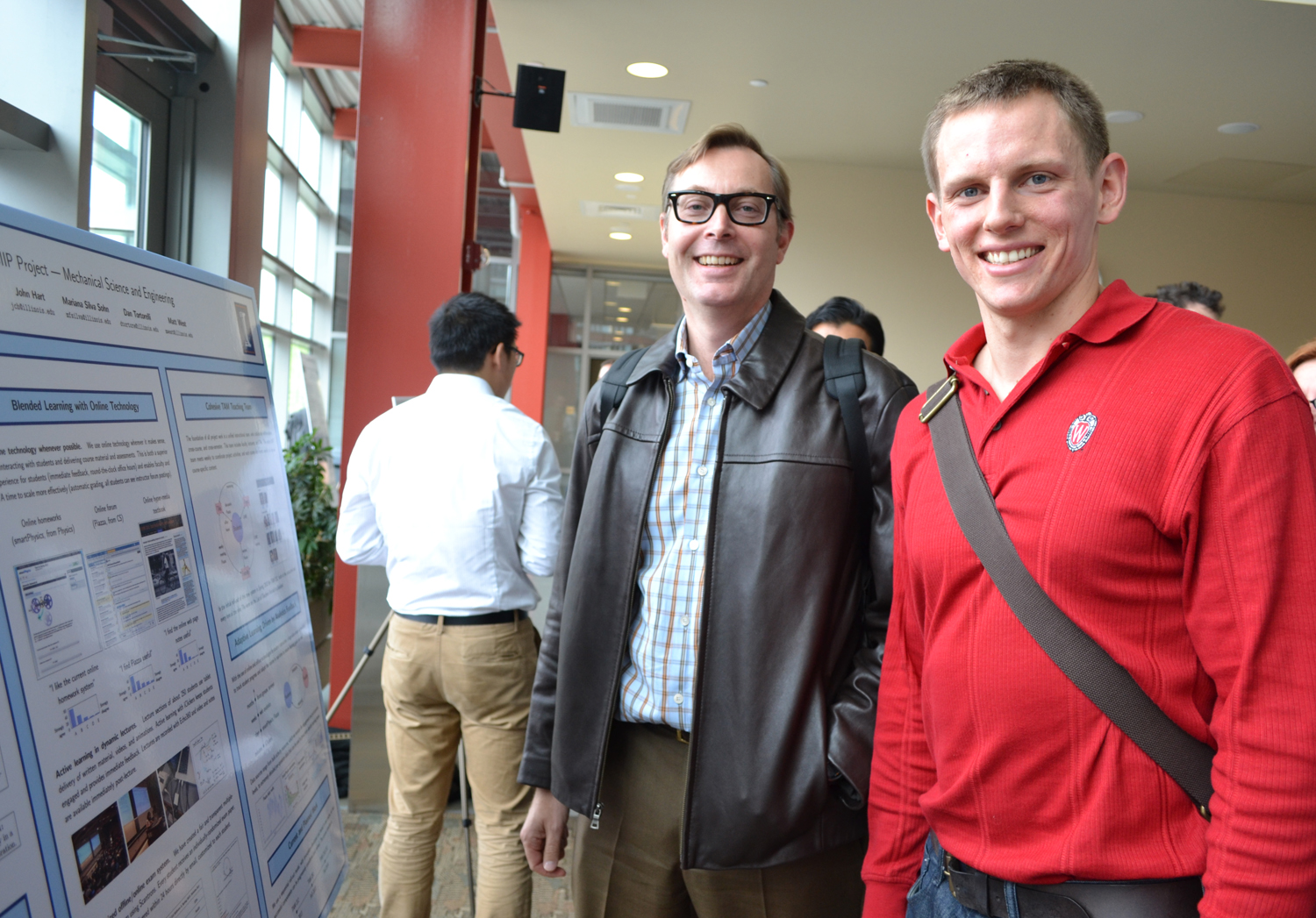 MechSE Professor Geir Dullerud and grad student Aaron Anderson from the TAM SIIP team.