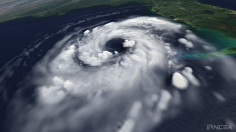 AVL's visualization of Hurrican Katrina forming helps scientists understand how storms form.