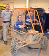 Mike Philpott, Paul Hummon, & Katie Birkel with the Baja SAE