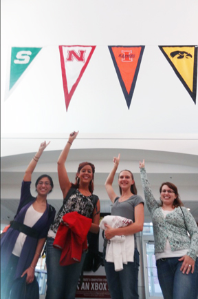 Left to right: Asha Kirchhoff, Christine Littrell, Jenny Ehrnthaller, Jenny Amos