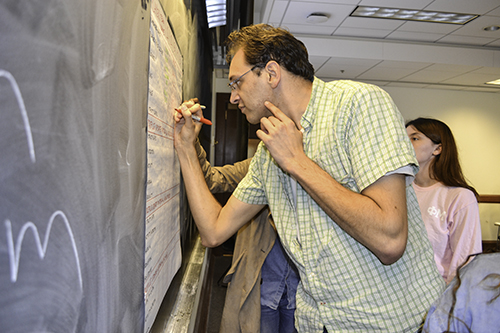 ESJ scholar Hani Anwi records data related to the health of his group's character during 