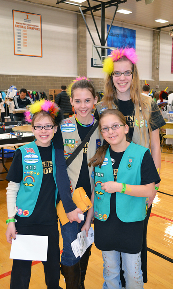 Girl scouts from Belleville, Illinois.