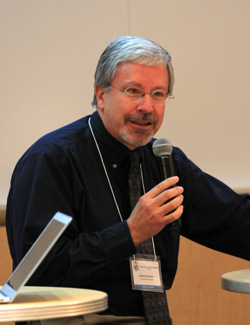 Bob Coverdill, I-STEM Associate Director, sharing during panel discussion on STEM education.