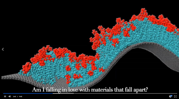 I-MRSEC providing a visual depiction of graphite materials falling apart.