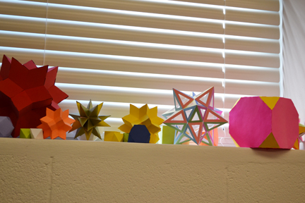 Assortment of shapes created at Illinois Geometry Lab