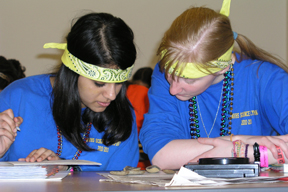 2011 Illinois Science Olympiad contestants participating in Fossils event.