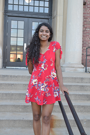 Aerospace Engineering sophomore, Shivani Ganesh, the Educational Outreach director for ISS.