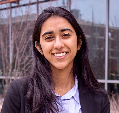  Computer Science senior Nupoor Gandhi. (Image courtesy of Nupoor Gandhi.)