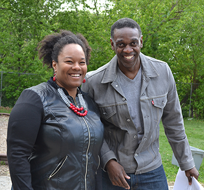 I-STEM evaluators Ayesha Tillman  and Marlon Mitchell