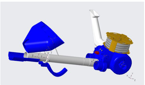 Kirsten Polen's table tennis robot made from an old vacuum cleaner.