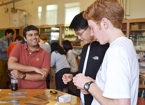 Guarav Bahl and 2 uni high students