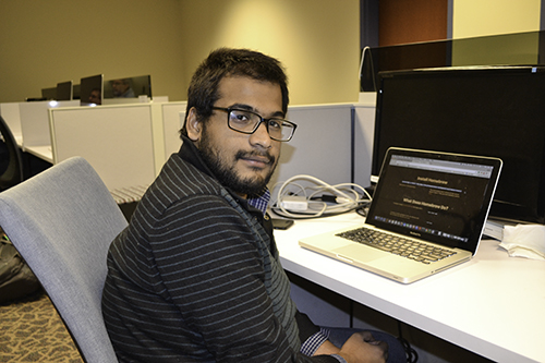 CIP intern, Yogesh Bhandari